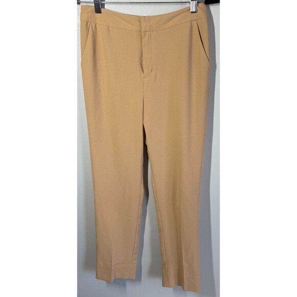 Oak + Fort Womens Trouser Pants Size 2 Tan Dress Pants Career Office Minimalist - Picture 1 of 10